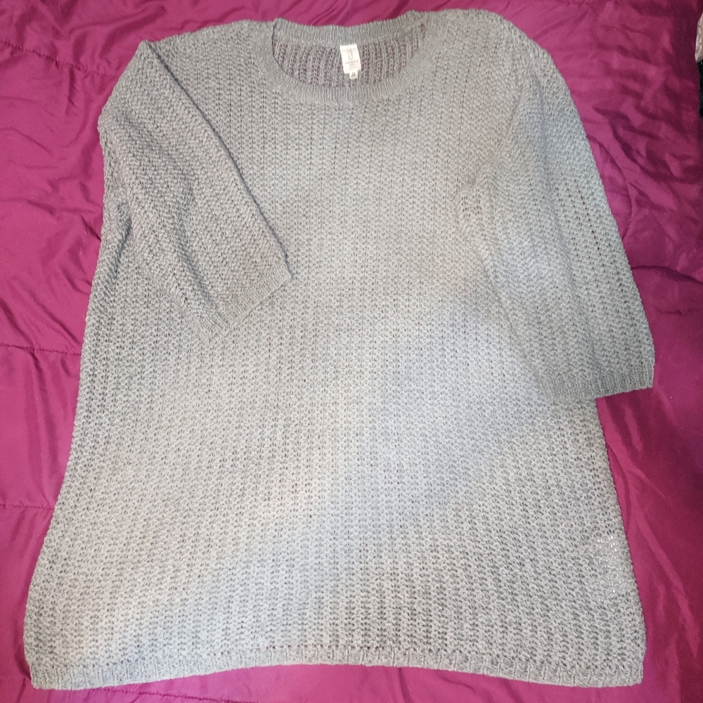 Jones New York Elbow Sleeve Acrylic Sweater Sz 1X